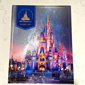 Disney World Poster 50th Anniversary of Magic Kingdom Poster & Map
